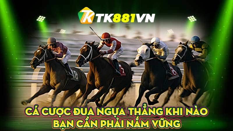 Cá cược đua ngựa thắng khi nào bạn cần phải nắm vững