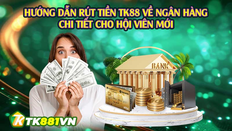 Hướng dẫn rút tiền TK88 về ngân hàng chi tiết cho hội viên mới