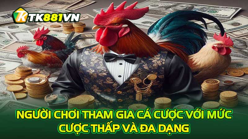 Người chơi tham gia cá cược với mức cược thấp và đa dạng