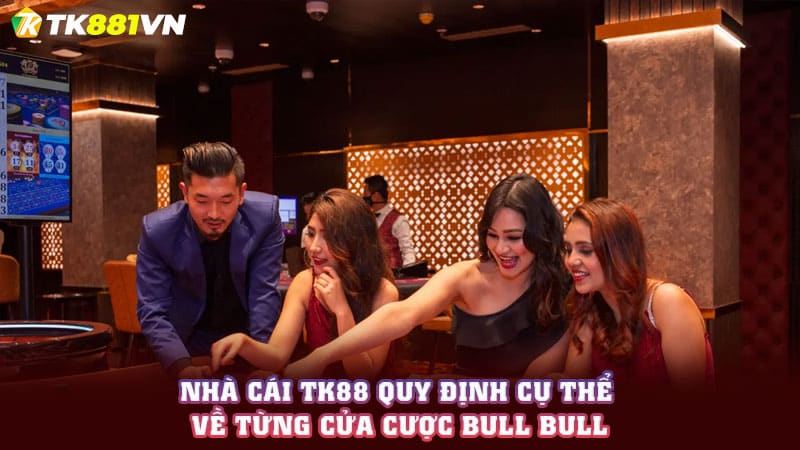 Nhà cái TK88 quy định cụ thể về từng cửa cược Bull Bull