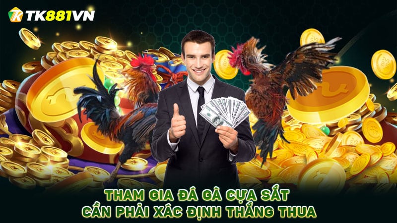 Tham gia đá gà cựa sắt cần phải xác định thắng thua